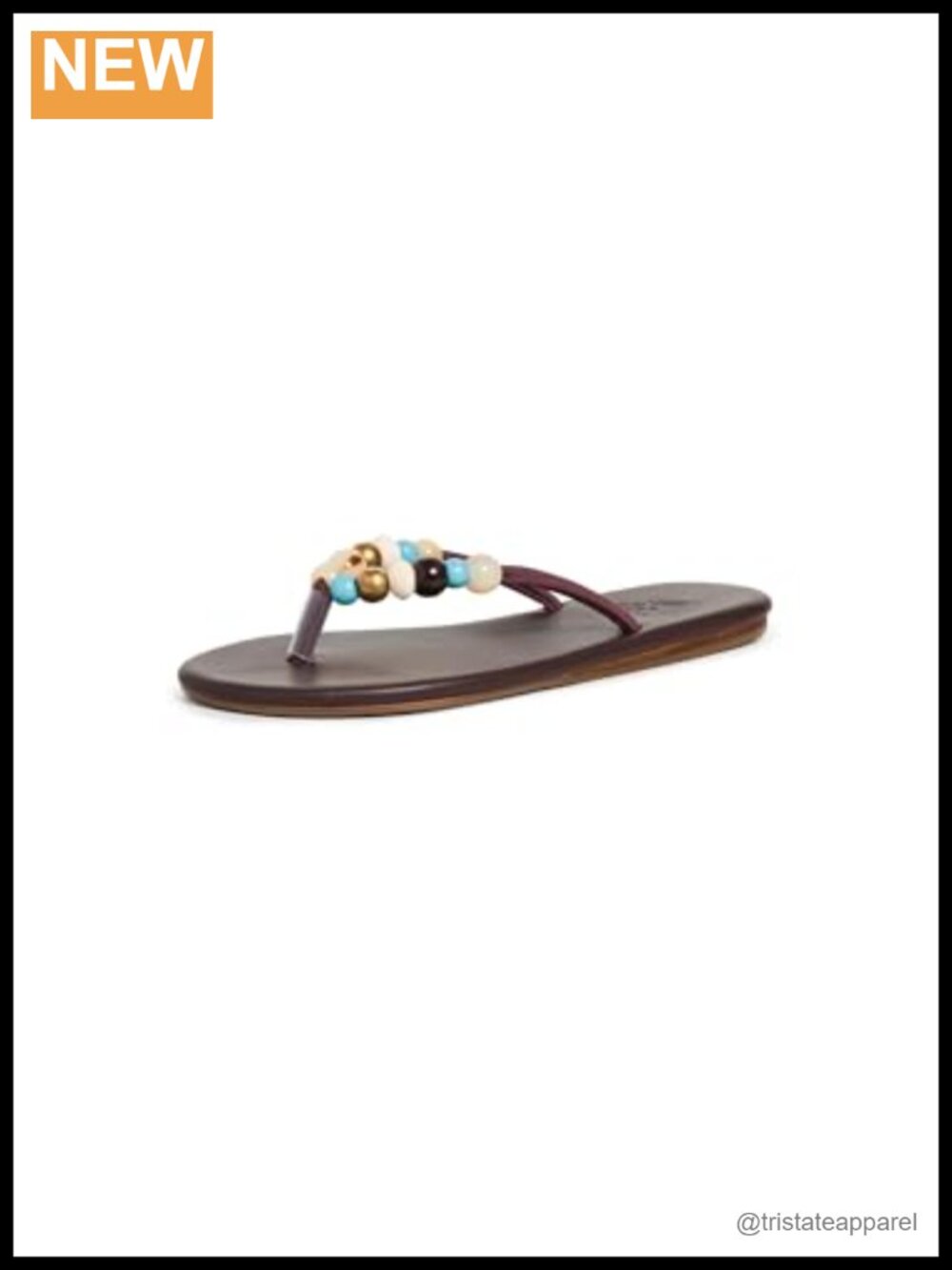 Ancient Greek Sandals Saionara Bead Flip Flops Rubber Sole Open Toe Thong